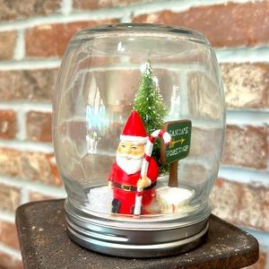 Santa Scene In Jar